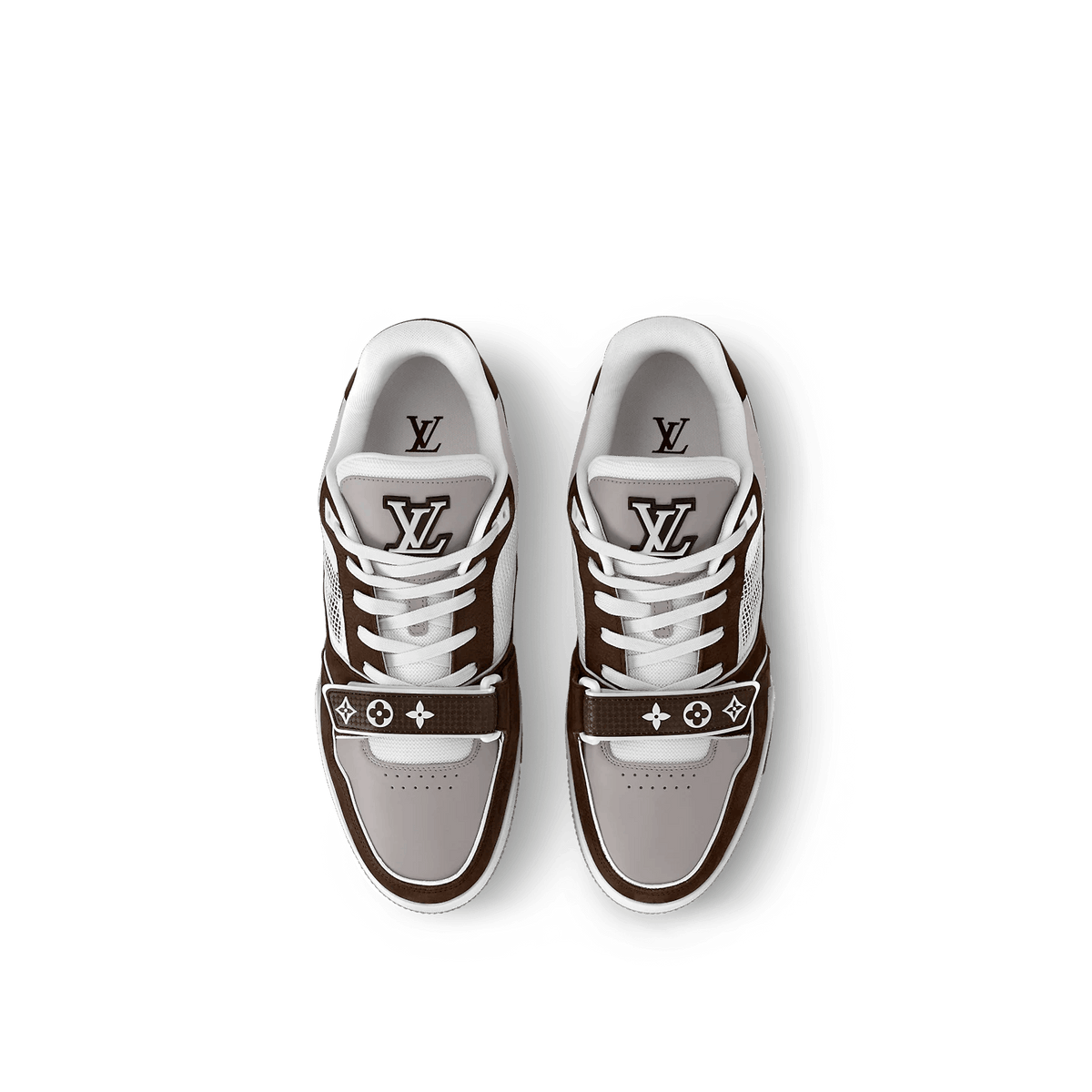 Sneaker Trainer Monogram Denim Moka