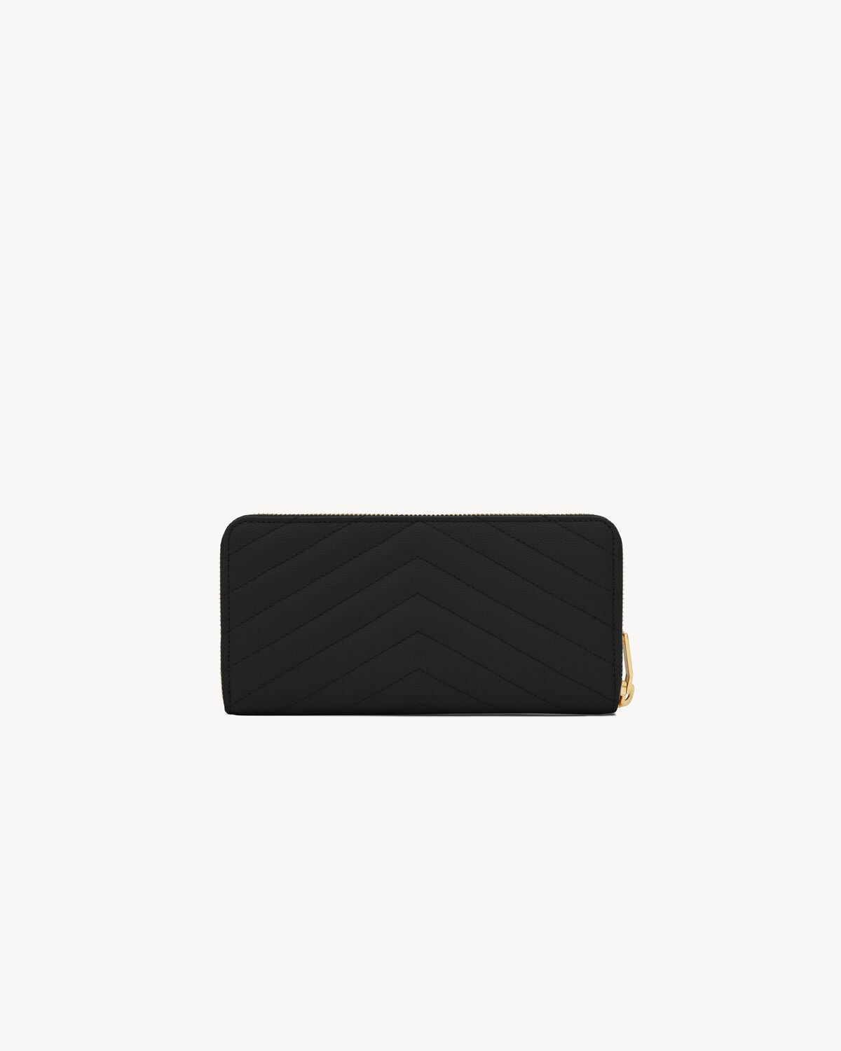 CASSANDRE MATELASSÉ PORTAFOGLIO CON ZIP NERO