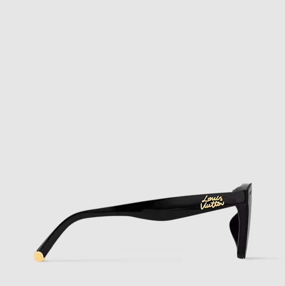 Occhiali da sole Script Square Nero Donna