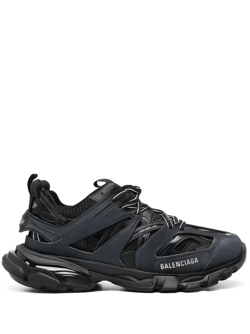 Track panelled sneakers