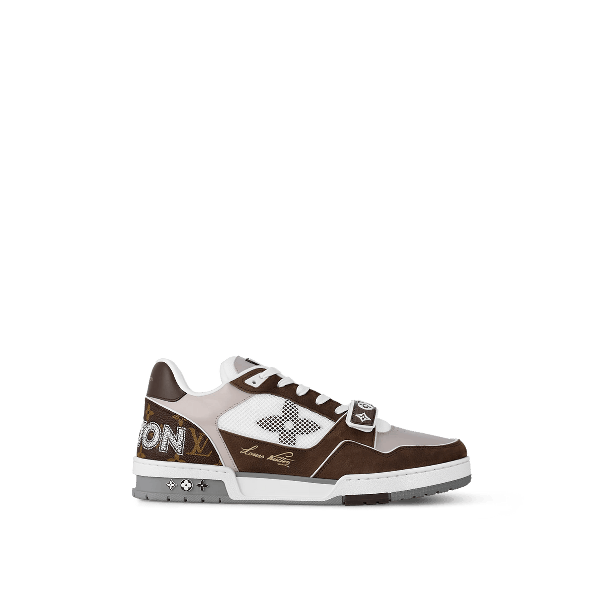 Sneaker Trainer Monogram Denim Moka