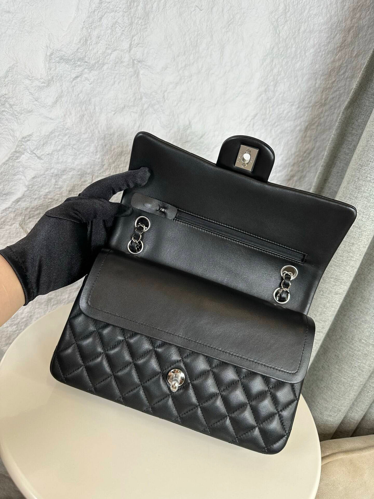 11.12 Hand Bag Nero/Argento Media