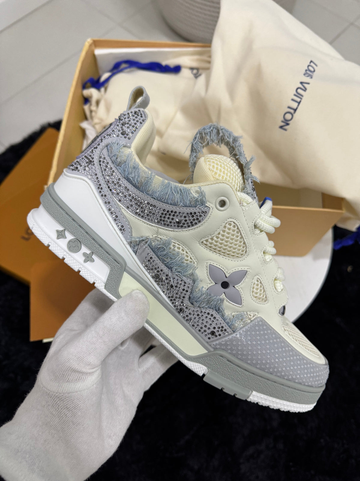 Sneakers LV Skate Grey Crystal