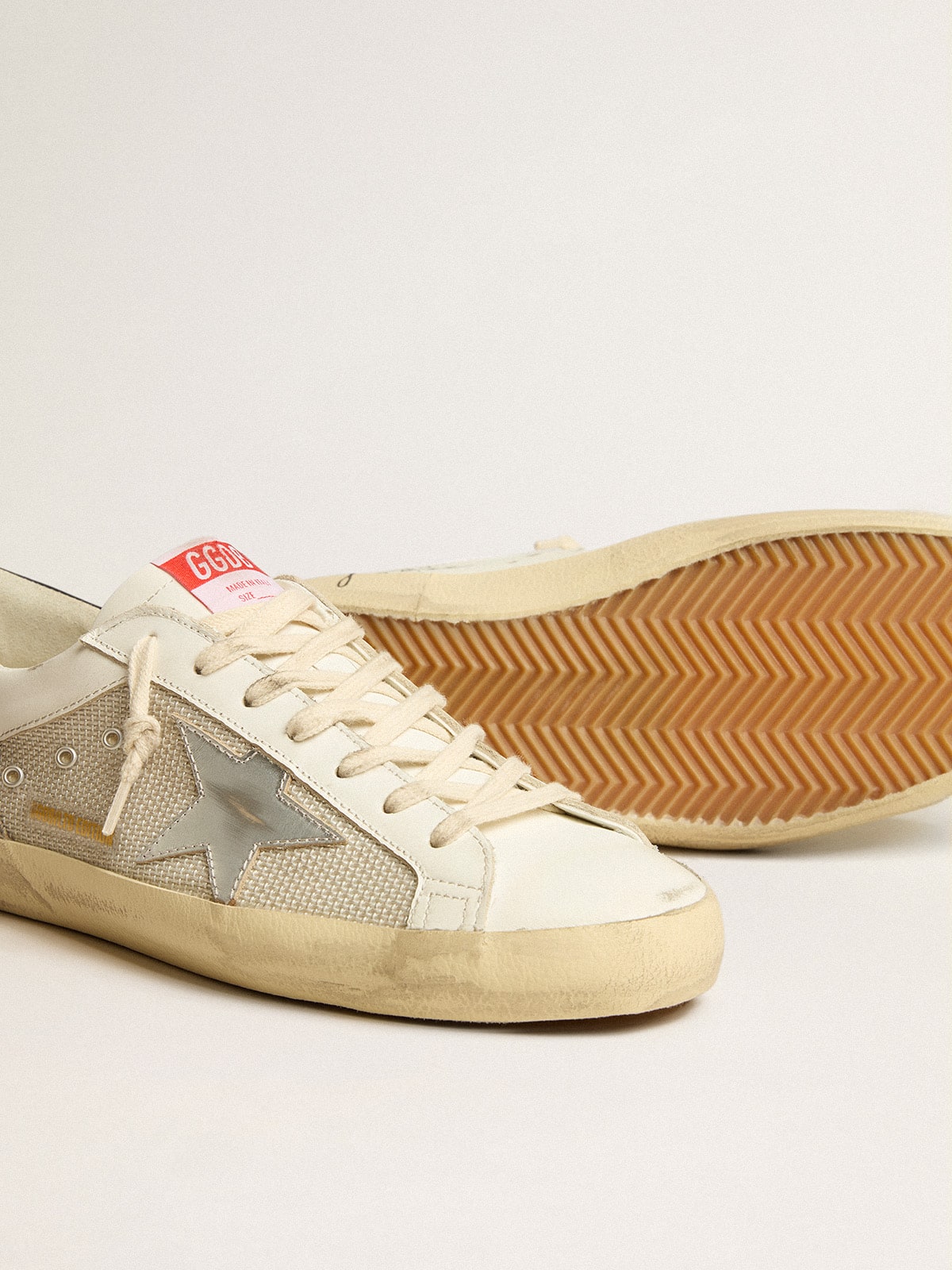 LTD in rete e pelle con stella argento e talloncino blu