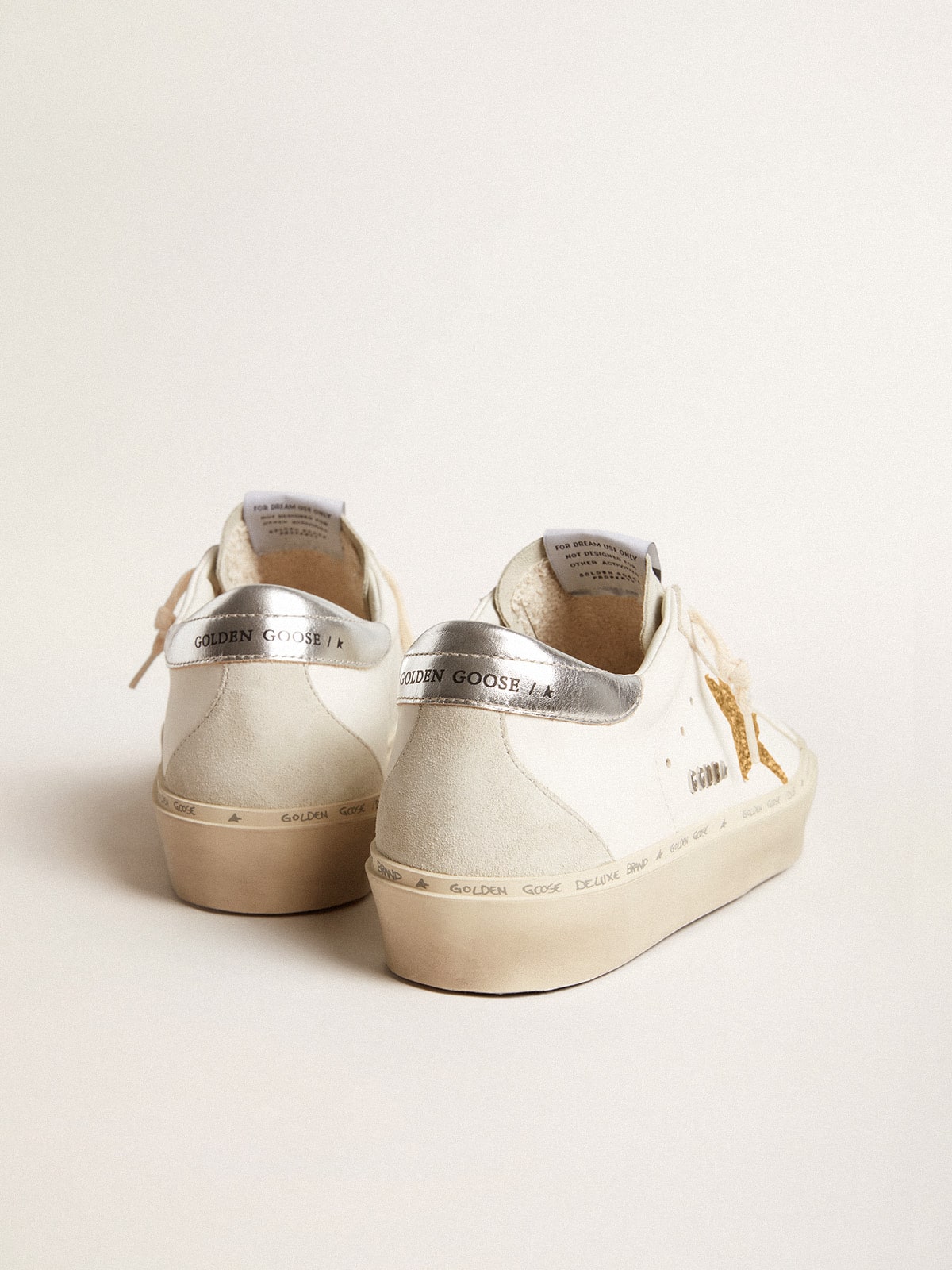 Stella in cristalli Swarovski e talloncino in pelle argento