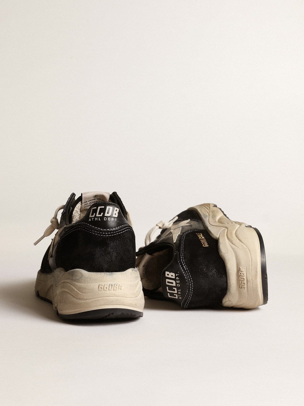 Running Sole in nappa e suede nere