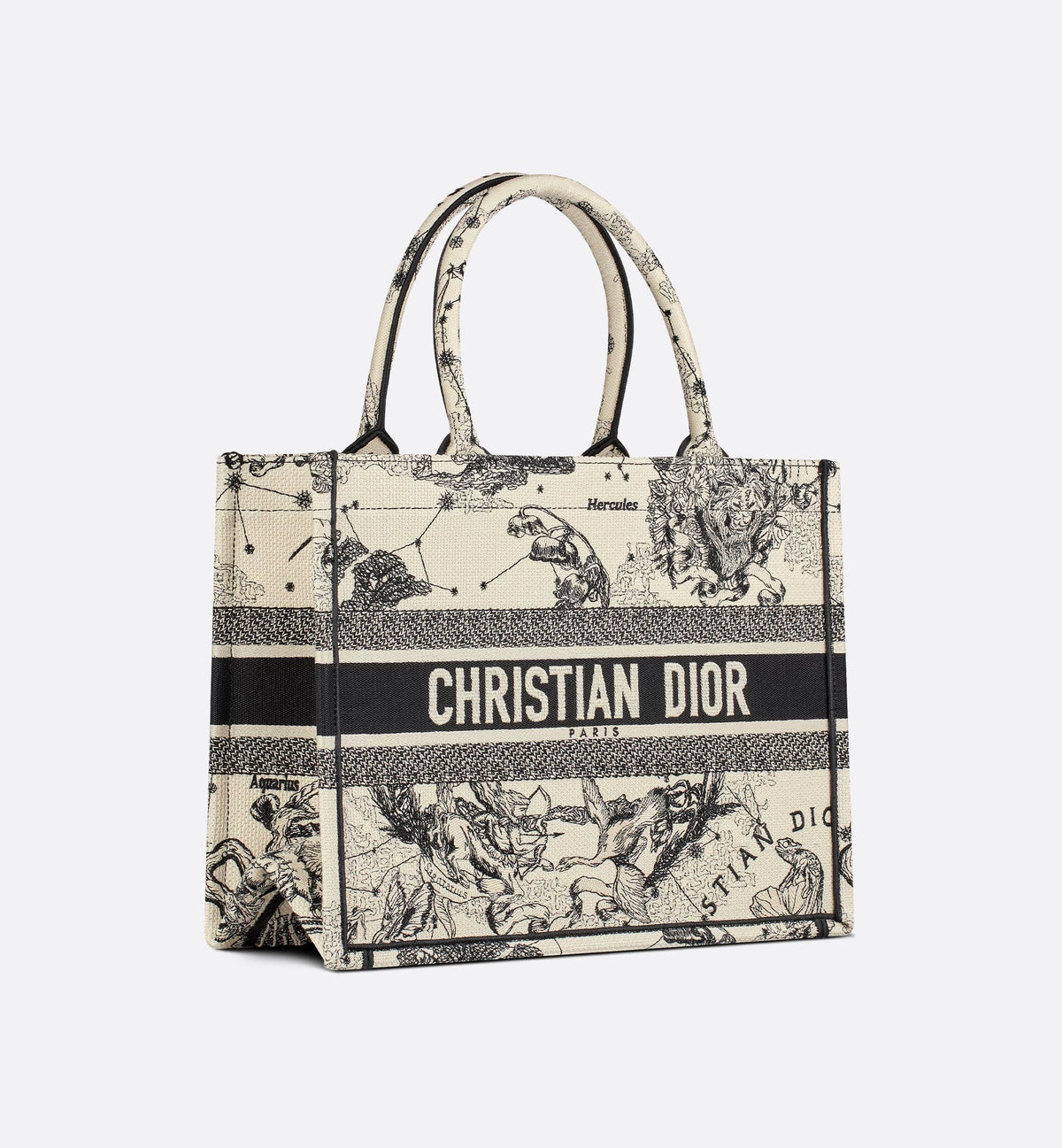 Book Tote Zodiac latte e nero