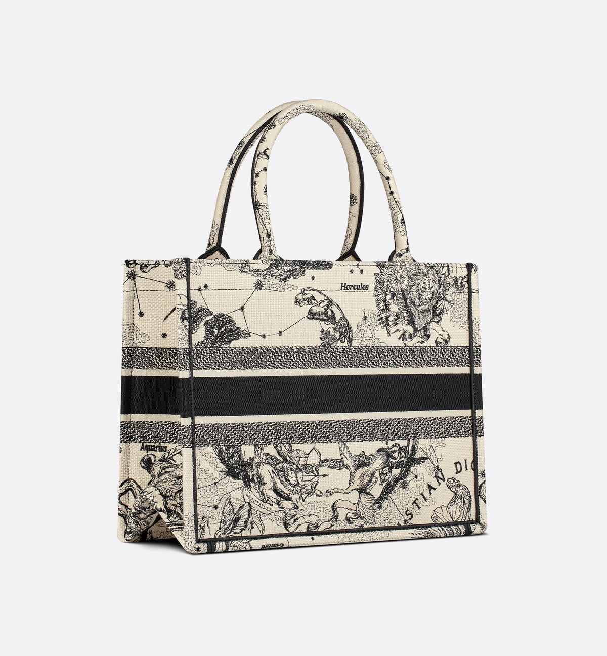 Book Tote Zodiac latte e nero