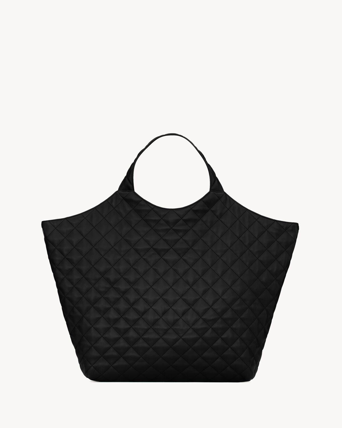 MAXI SHOPPING BAG ICARE IN NAPPA NERO