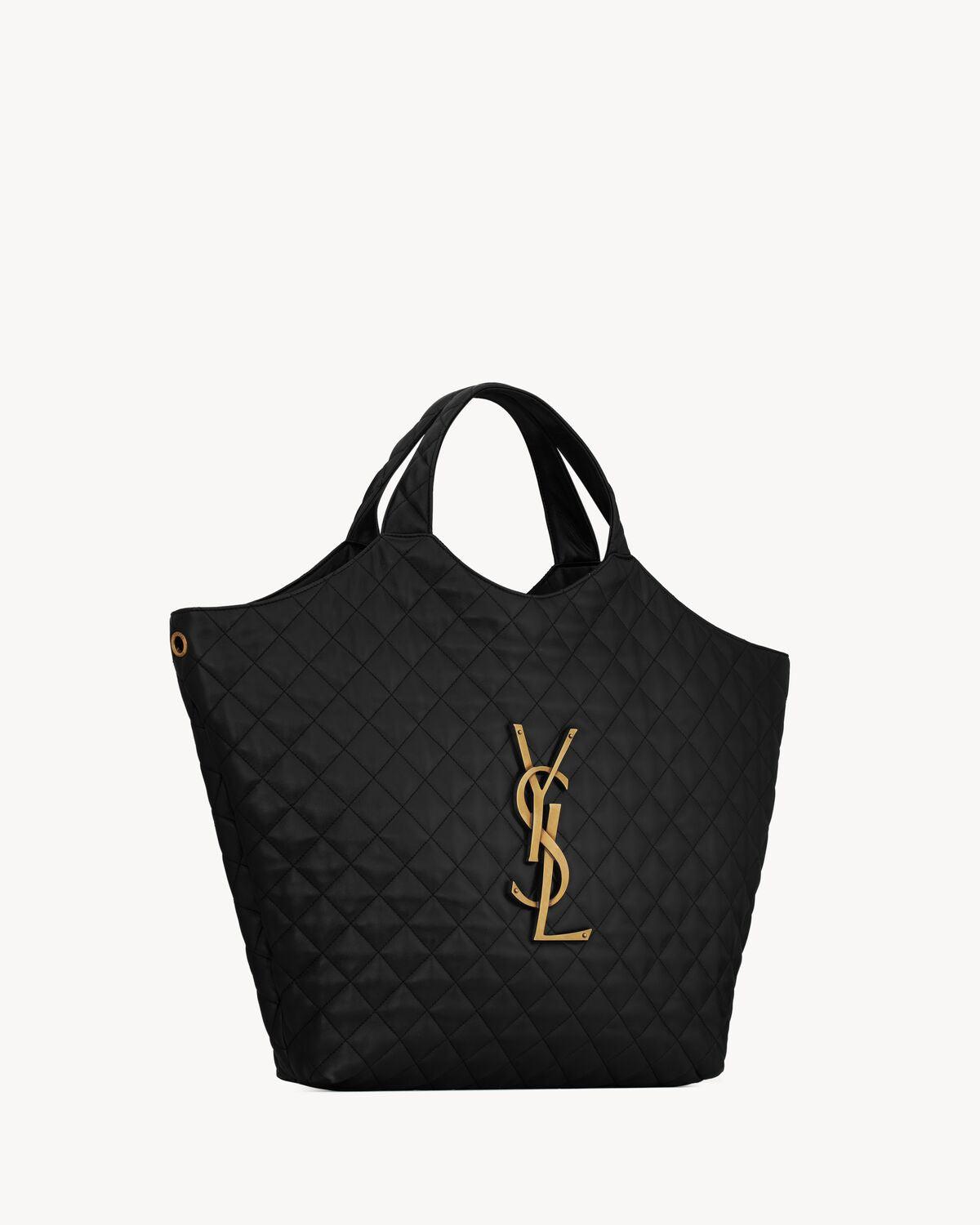 MAXI SHOPPING BAG ICARE IN NAPPA NERO