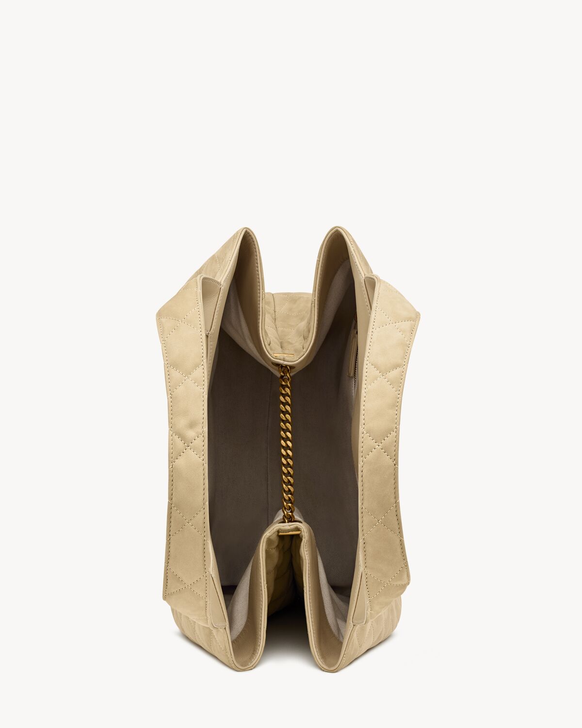 ICARE IN QUILTED NUBUCK SUEDE BEIGE