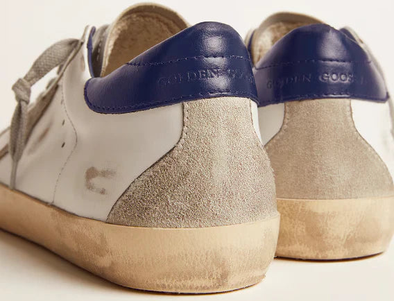 Stella in suede e talloncino blu