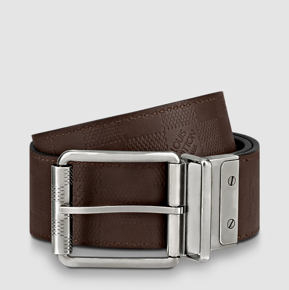 Cintura reversibile Damier Print 40 mm Uomo