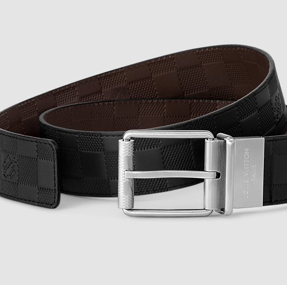Cintura reversibile Damier Print 40 mm Uomo