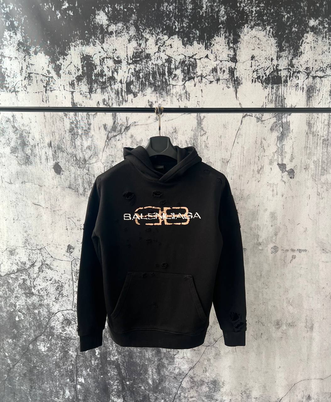 Felpa con cappuccio Balenciaga BB