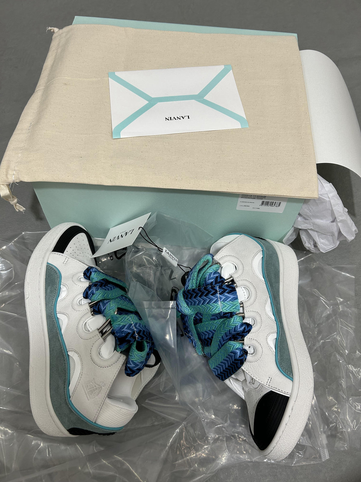 Sneakers LANVIN Bianca/Azzurra