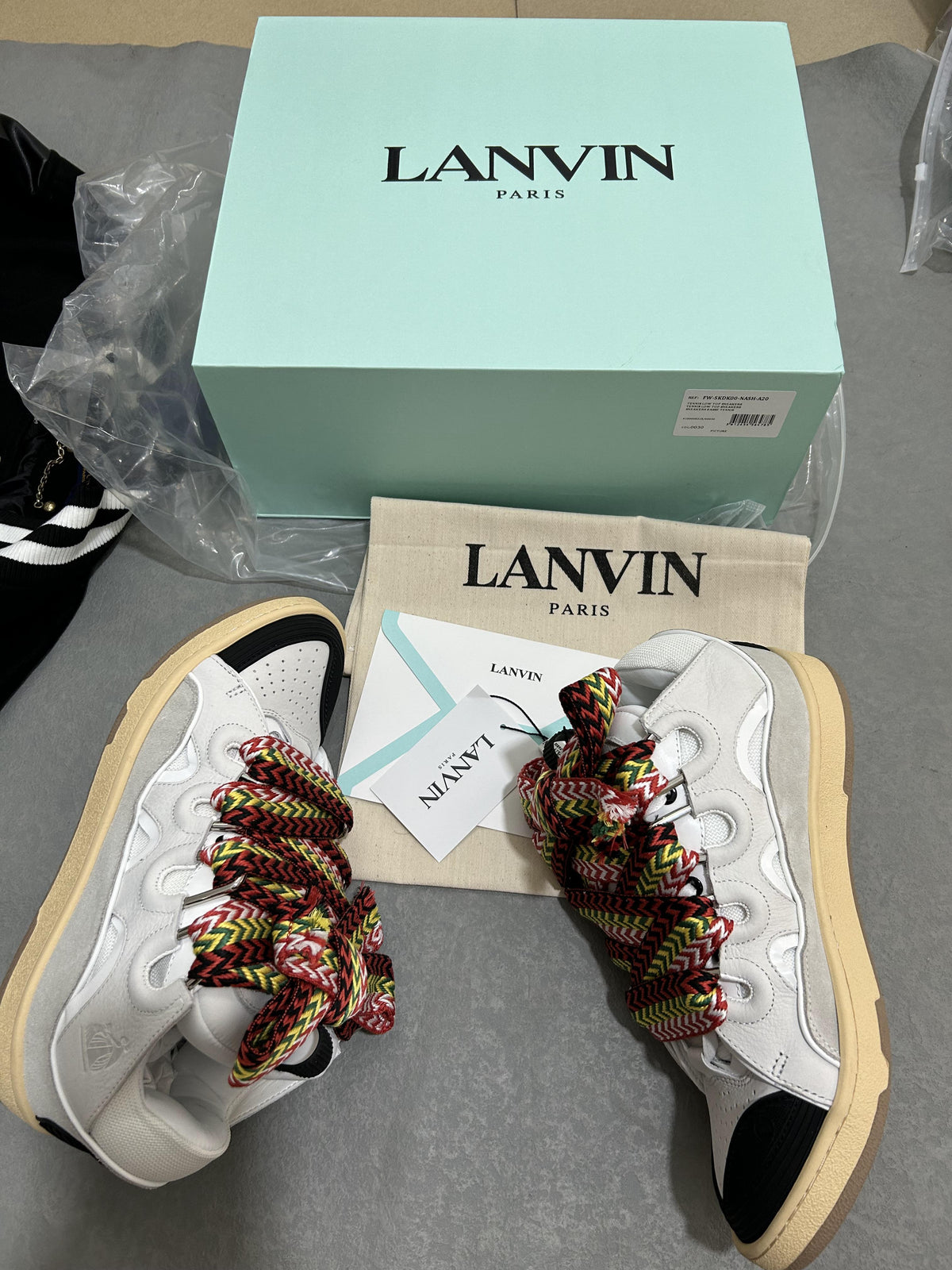 Sneakers LANVIN Bianca/Rossa