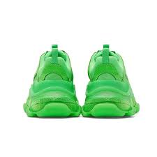 Balenciaga Triple S Neon Green Clear Sole