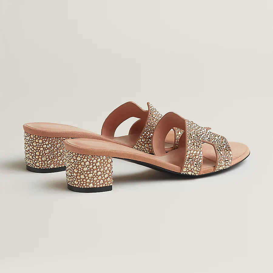 Sandali Oasis Nude Glitter
